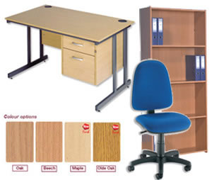 XPD Desk Top Cantilever 1600mm Beech [and